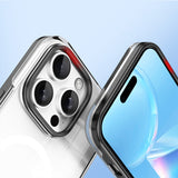 Apple iPhone 16 Pro Max Kılıf M-safe Şarj Özellikli Çıkarılabilir Arka Yüzeyli Zore Polar Kapak Gold
