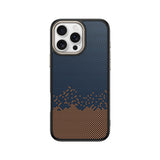 Apple iPhone 16 Pro Max Kılıf M-safe Şarj Özellikli Karbon Fiber Görünümlü Zore Antina Kapak Mavi