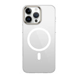 Apple iPhone 16 Pro Max Kılıf M-safe Şarj Özellikli Şeffaf Cam Arka Yüzey Zore G-Glass Kapak Şeffaf
