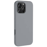 Apple iPhone 16 Pro Max Kılıf M-safe Şarj Özellikli Sıvı Teknolojili Silinebilir Sert Zore Kivi Kapak Desert Titanyum