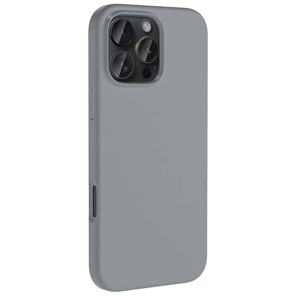 Apple iPhone 16 Pro Max Kılıf M-safe Şarj Özellikli Sıvı Teknolojili Silinebilir Sert Zore Kivi Kapak Desert Titanyum