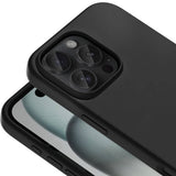 Apple iPhone 16 Pro Max Kılıf M-safe Şarj Özellikli Sıvı Teknolojili Silinebilir Sert Zore Kivi Kapak Natürel Titanyum
