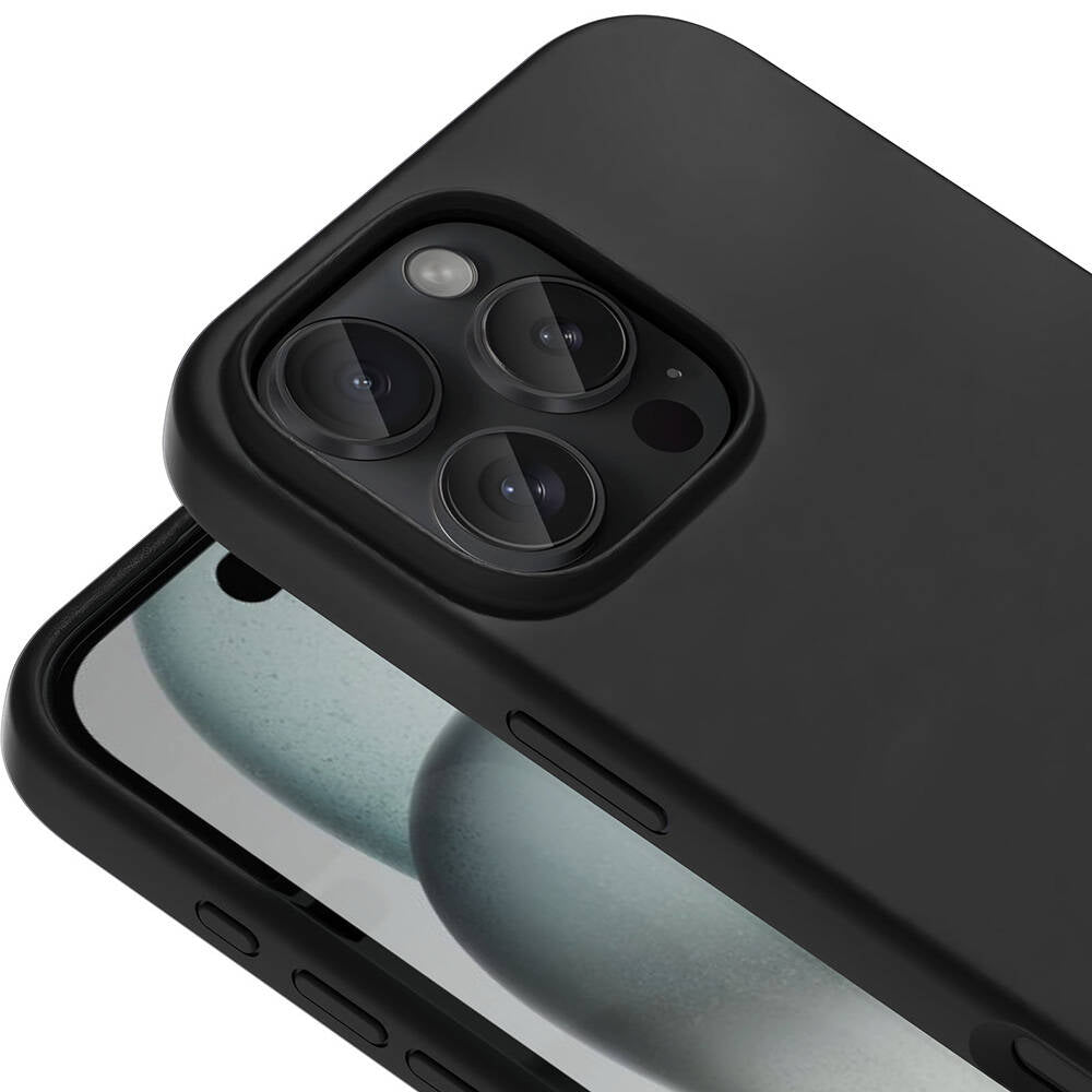 Apple iPhone 16 Pro Max Kılıf M-safe Şarj Özellikli Sıvı Teknolojili Silinebilir Sert Zore Kivi Kapak Desert Titanyum