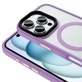 Apple iPhone 16 Pro Max Kılıf Mat Arka Yüzey Wireless Şarj Özellikli Zore Flet M-safe Kapak Rose Brown