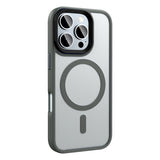Apple iPhone 16 Pro Max Kılıf Mat Arka Yüzey Wireless Şarj Özellikli Zore Flet M-safe Kapak Rose Brown