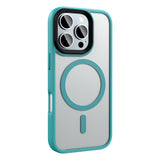 Apple iPhone 16 Pro Max Kılıf Mat Arka Yüzey Wireless Şarj Özellikli Zore Flet M-safe Kapak Rose Brown