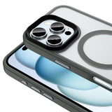 Apple iPhone 16 Pro Max Kılıf Mat Arka Yüzey Wireless Şarj Özellikli Zore Flet M-safe Kapak Rose Brown