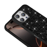 Apple iPhone 16 Pro Max Kılıf Parlak Taşlı Tasarım Zore Pırlanta Kapak Siyah