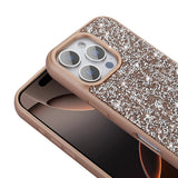 Apple iPhone 16 Pro Max Kılıf Parlak Taşlı Tasarım Zore Pırlanta Kapak Siyah
