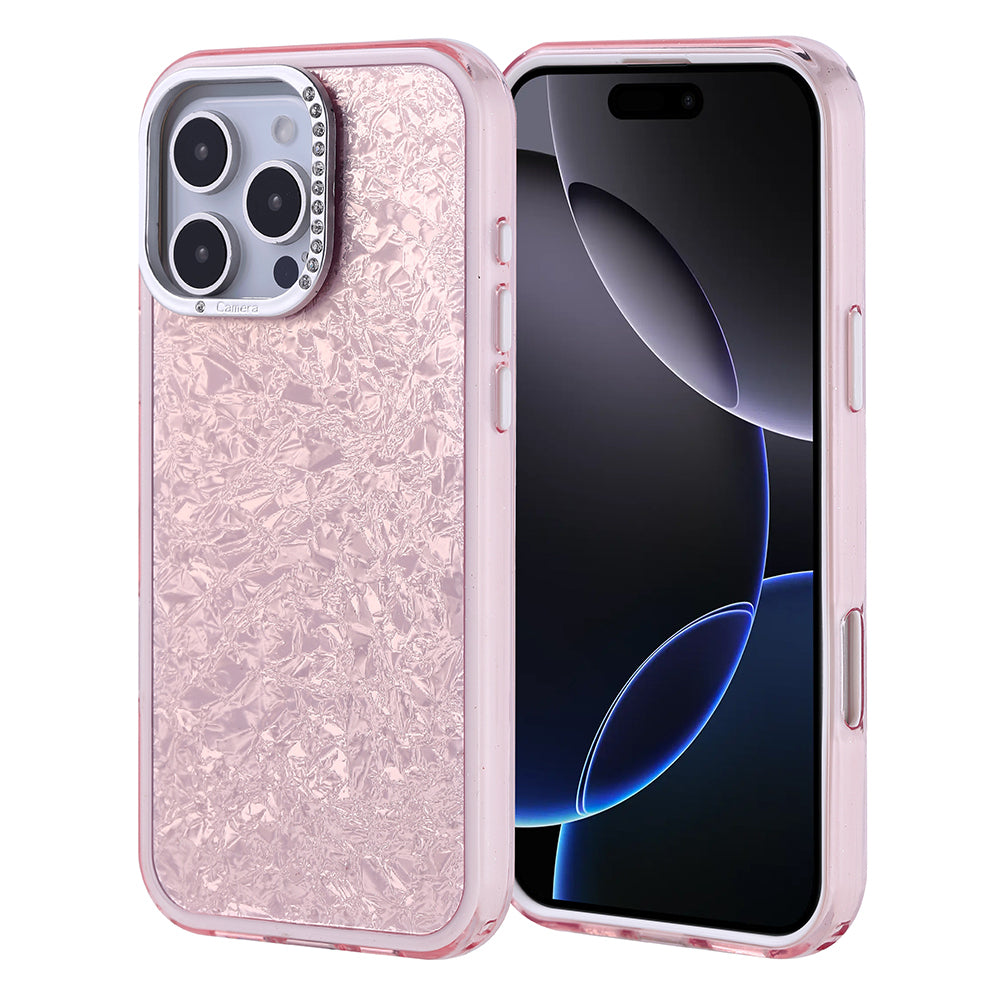 Apple iPhone 16 Pro Max Kılıf Taşlı Tasarımlı Zore Kapi Kapak Lila