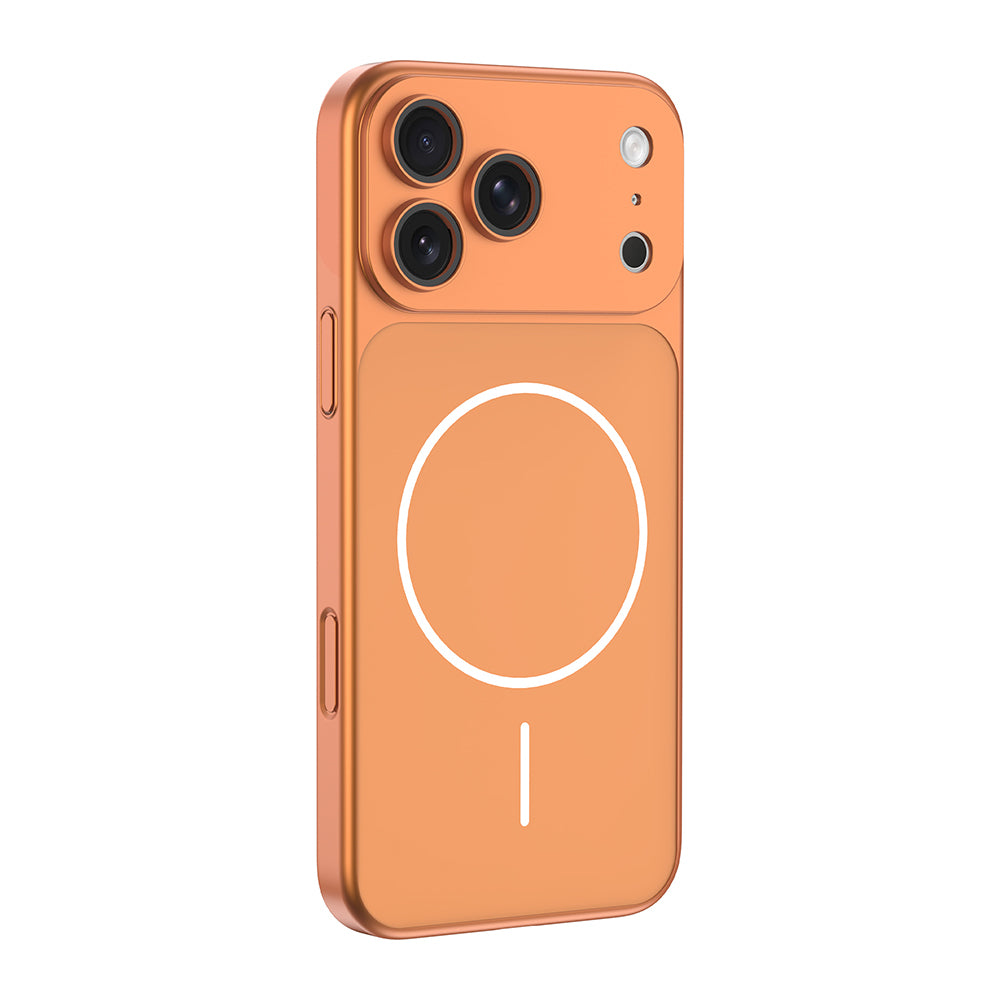 Apple iPhone 16 Pro Max Kılıf Zore M-Safe Şarj Özellikli Kamera Korumalı Spark Kapak Mavi