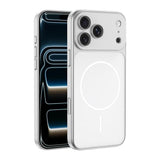 Apple iPhone 16 Pro Max Kılıf Zore M-Safe Şarj Özellikli Kamera Korumalı Spark Kapak Mavi