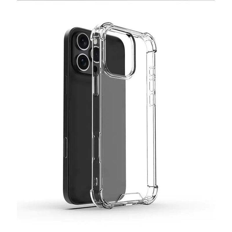 Apple iPhone 16 Pro Max Kılıf Zore Nitro Anti Shock Silikon Şeffaf