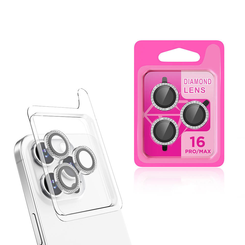 Apple iPhone 16 Pro Max Zore CL-06 Kamera Lens Koruyucu Siyah