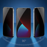 Apple iPhone 16 Pro Max Zore Kolay Uygulama Aparatlı 5D Magic Privacy Glass Hayalet Cam Ekran Şeffaf