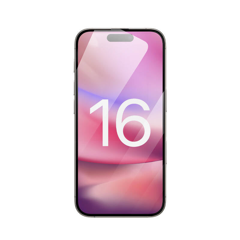 Apple iPhone 16 Pro Zore EKS Cam Ekran Koruyucu Siyah