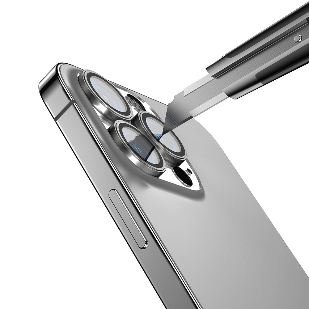 Apple iPhone 16 Pro Zore Mikro Kamera Lens Koruyucu Desert Titanyum