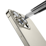 Apple iPhone 16 Pro Zore Mikro Kamera Lens Koruyucu Gümüş