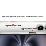 Apple iPhone 16 Serisi Uyumlu Metal Alaşımlı Hassas Dokunmatik Kamera Denetim Butonu Koruyucu Beyaz