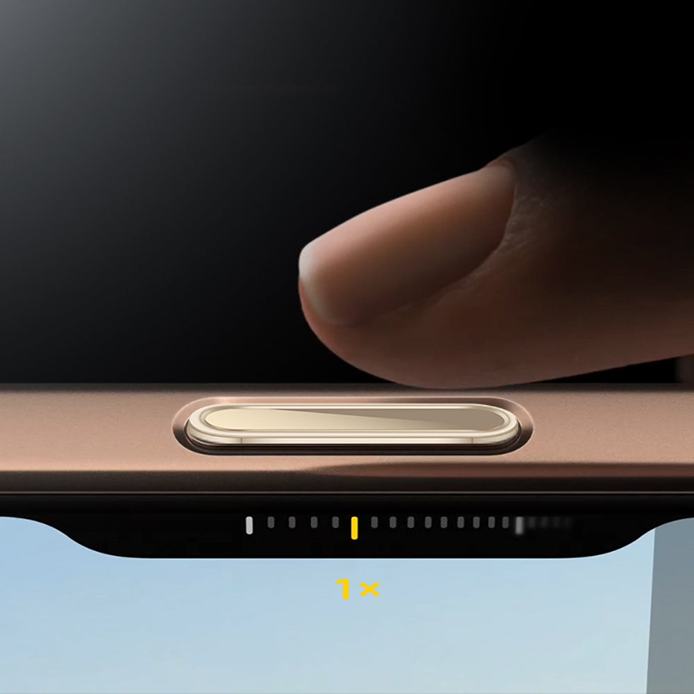 Apple iPhone 16 Serisi Uyumlu Metal Alaşımlı Hassas Dokunmatik Kamera Denetim Butonu Koruyucu Siyah