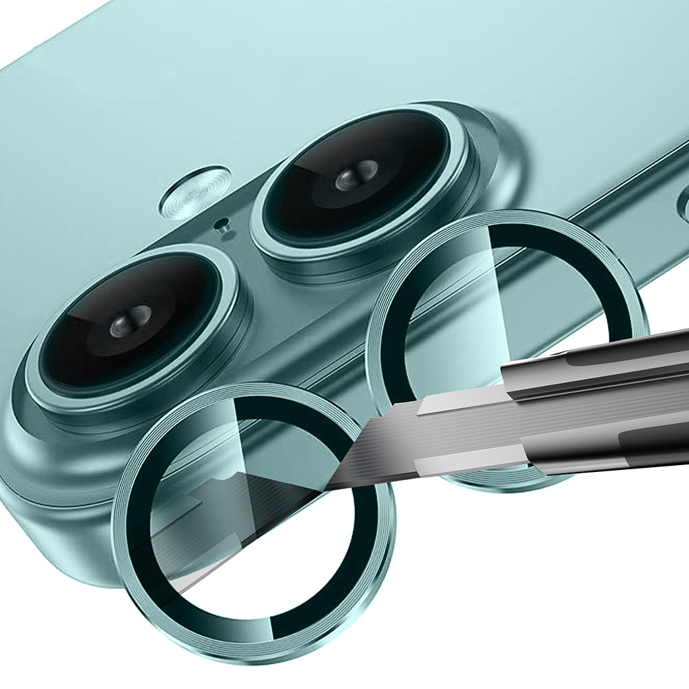 Apple iPhone 16 Zore Mikro Kamera Lens Koruyucu Gümüş