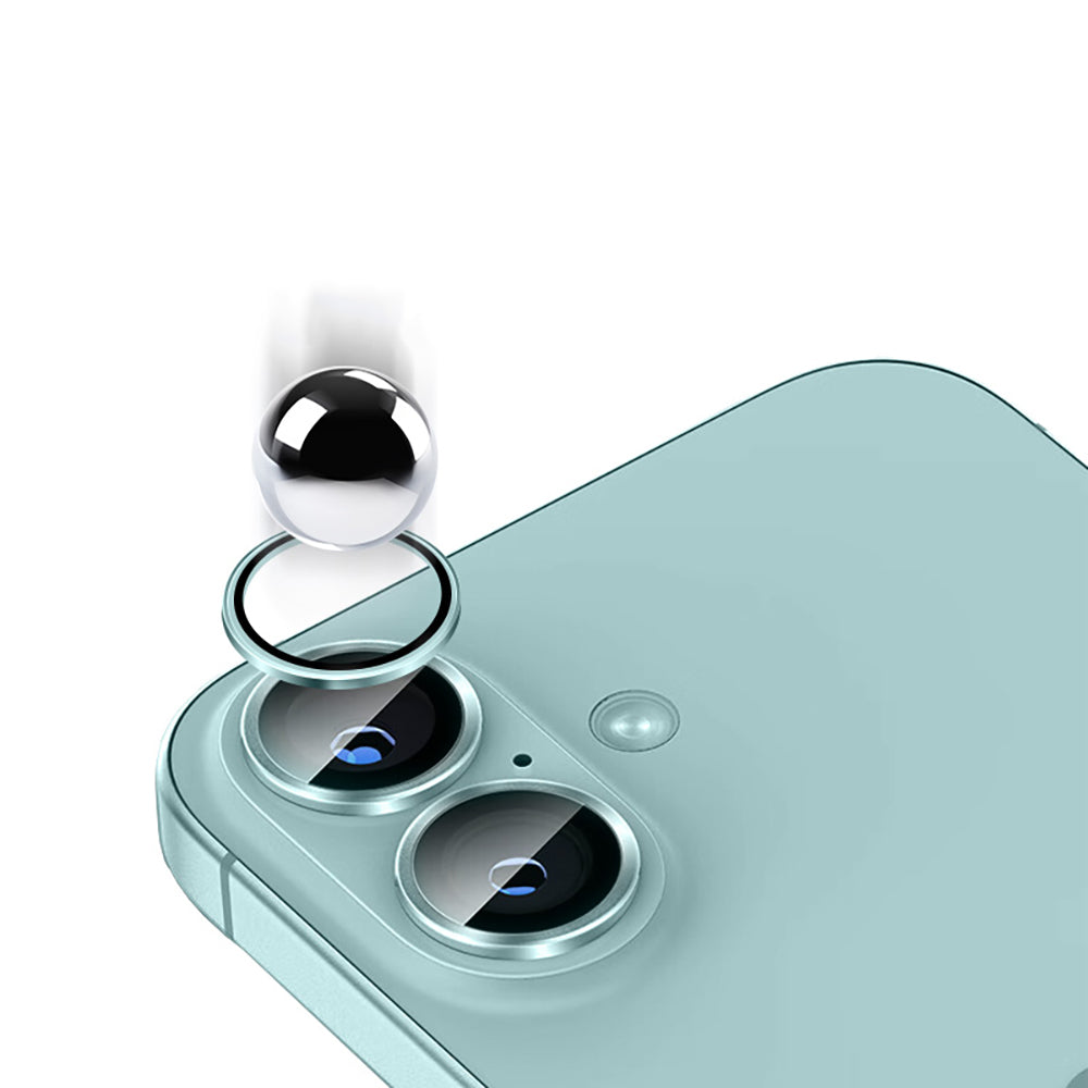 Apple iPhone 16 Zore Mikro Kamera Lens Koruyucu Yeşil