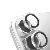 Apple iPhone 16 Zore Mikro Kamera Lens Koruyucu Gümüş