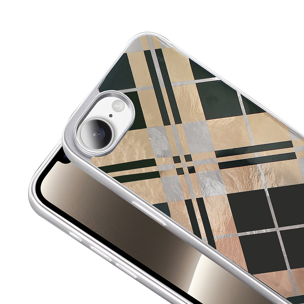 Apple iPhone 16E Kılıf Desenli Zore Mep Kapak Gri Leopar