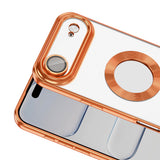 Apple iPhone 17 Air Kılıf Kamera Korumalı Logo Gösteren Zore Omega Kapak Gümüş