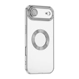 Apple iPhone 17 Air Kılıf Kamera Korumalı Logo Gösteren Zore Omega Kapak Lila