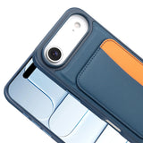 Apple iPhone 17 Air Kılıf Kartlıklı Zore X-Kart Silikon Kapak Turuncu