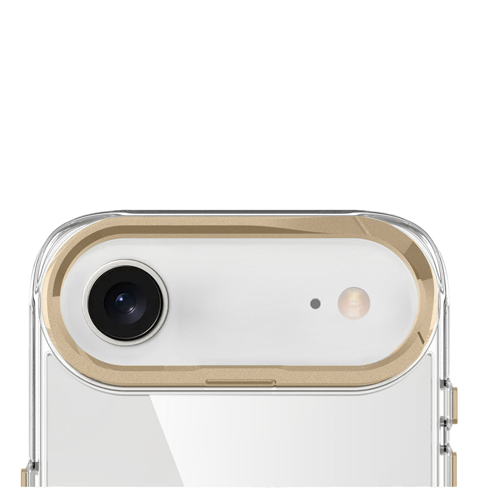 Apple iPhone 17 Air Kılıf M-safe Şarj Özellikli Airbagli Kamera Standlı Azor Kapak Koyu Gri
