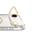 Apple iPhone 17 Air Kılıf M-safe Şarj Özellikli Airbagli Kamera Standlı Azor Kapak Koyu Gri