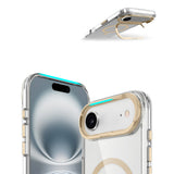 Apple iPhone 17 Air Kılıf M-safe Şarj Özellikli Airbagli Kamera Standlı Azor Kapak Koyu Gri