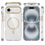 Apple iPhone 17 Air Kılıf M-safe Şarj Özellikli Airbagli Kamera Standlı Azor Kapak Koyu Gri
