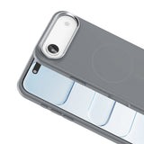 Apple iPhone 17 Air Kılıf M-Safe Şarj Özellikli Metal Kamera Çerçeveli Zore Edi Silikon Kapak Lila