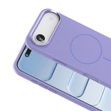 Apple iPhone 17 Air Kılıf M-Safe Şarj Özellikli Metal Kamera Çerçeveli Zore Edi Silikon Kapak Lacivert