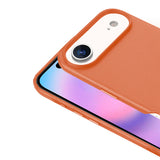 Apple iPhone 17 Air Kılıf M-safe Şarj Özellikli PU Deri Görünümlü Zore Kupra Kapak Gri