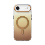 Apple iPhone 17 Air Kılıf M-safe Şarj Özellikli Transparan Renk Geçişli Zore Toros Kapak Gold