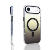 Apple iPhone 17 Air Kılıf M-safe Şarj Özellikli Transparan Renk Geçişli Zore Toros Kapak Rose Gold