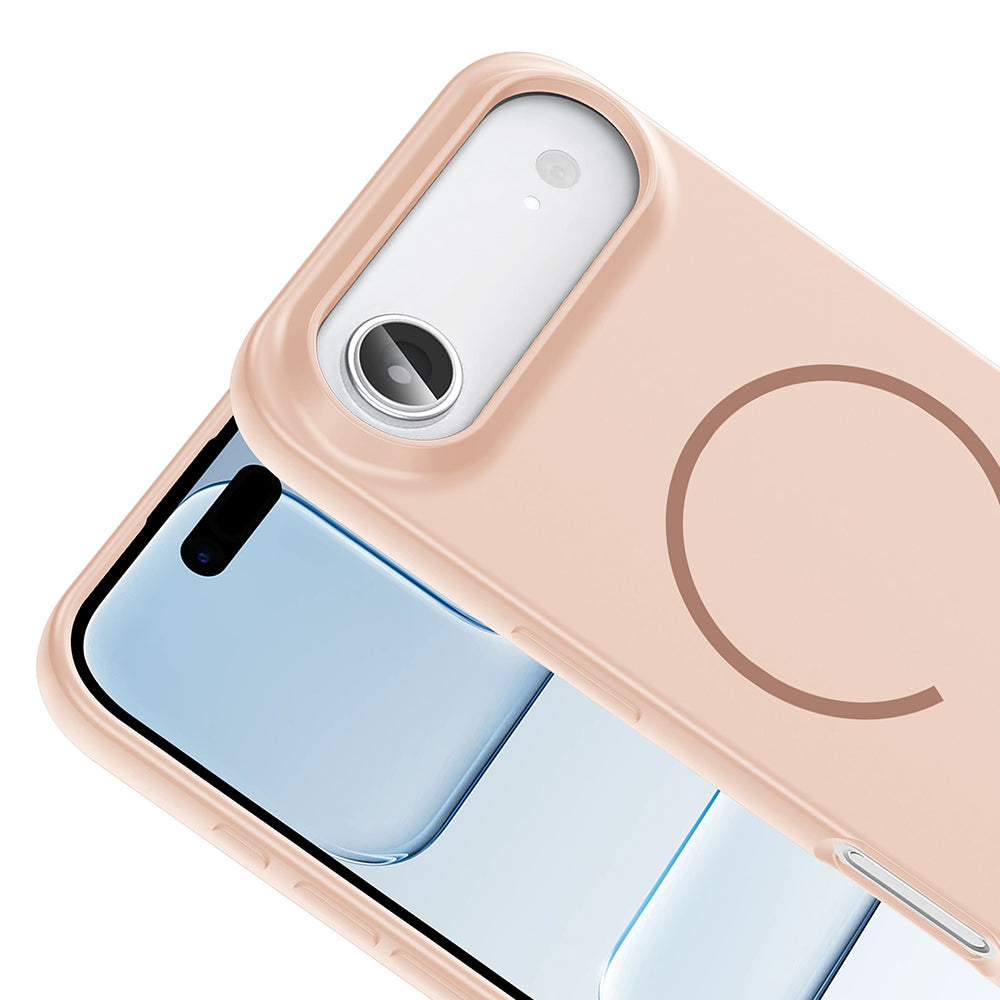 Apple iPhone 17 Air Kılıf M-safe Şarj Özellikli Zore Meta Kapak Mürdüm