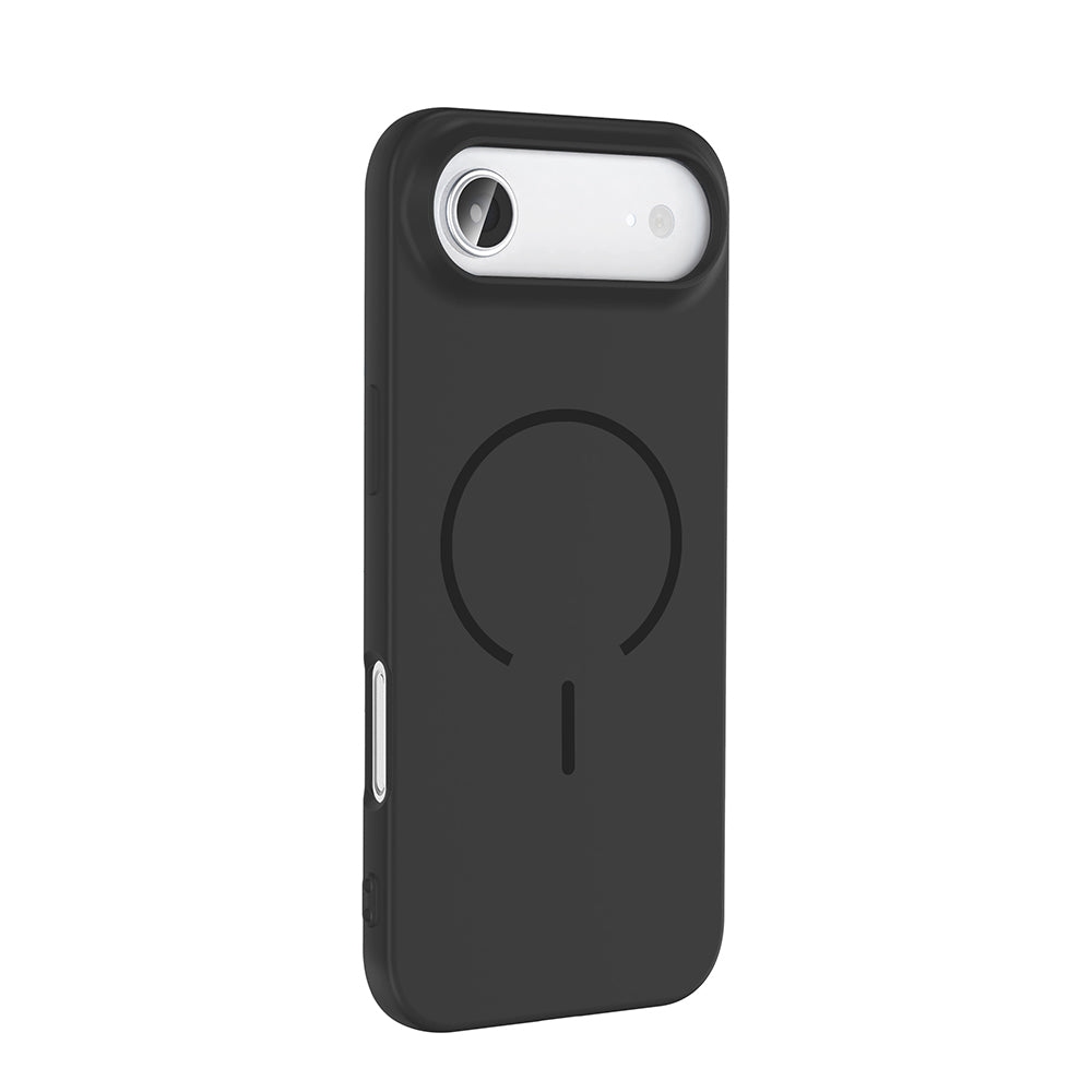 Apple iPhone 17 Air Kılıf M-safe Şarj Özellikli Zore Meta Kapak Siyah