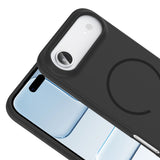 Apple iPhone 17 Air Kılıf M-safe Şarj Özellikli Zore Meta Kapak Mürdüm