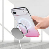 Apple iPhone 17 Air Kılıf M-Safe Şarj Özellikli Zore Septik Silikon Kapak Pembe