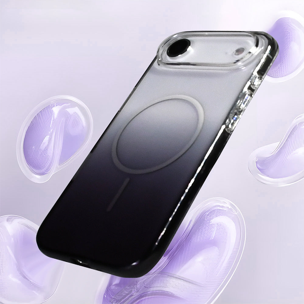 Apple iPhone 17 Air Kılıf M-Safe Şarj Özellikli Zore Septik Silikon Kapak Mor