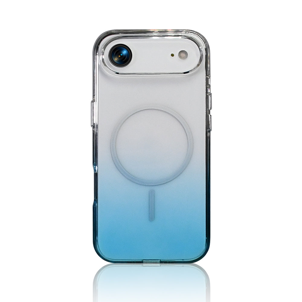 Apple iPhone 17 Air Kılıf M-Safe Şarj Özellikli Zore Septik Silikon Kapak Turkuaz