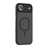 Apple iPhone 17 Air Kılıf Mat Arka Yüzey Wireless Şarj Özellikli Zore Flet M-safe Kapak Lacivert