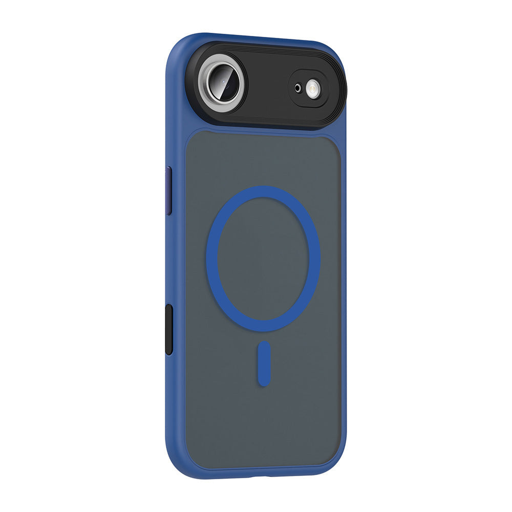 Apple iPhone 17 Air Kılıf Mat Arka Yüzey Wireless Şarj Özellikli Zore Flet M-safe Kapak Desert Titanyum