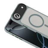 Apple iPhone 17 Air Kılıf Mat Arka Yüzey Wireless Şarj Özellikli Zore Flet M-safe Kapak Desert Titanyum