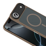 Apple iPhone 17 Air Kılıf Mat Arka Yüzey Wireless Şarj Özellikli Zore Flet M-safe Kapak Turuncu